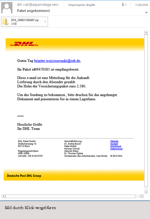 DHL-Fake